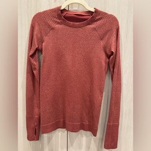 lululemon athletica Red Long Sleeve Top
